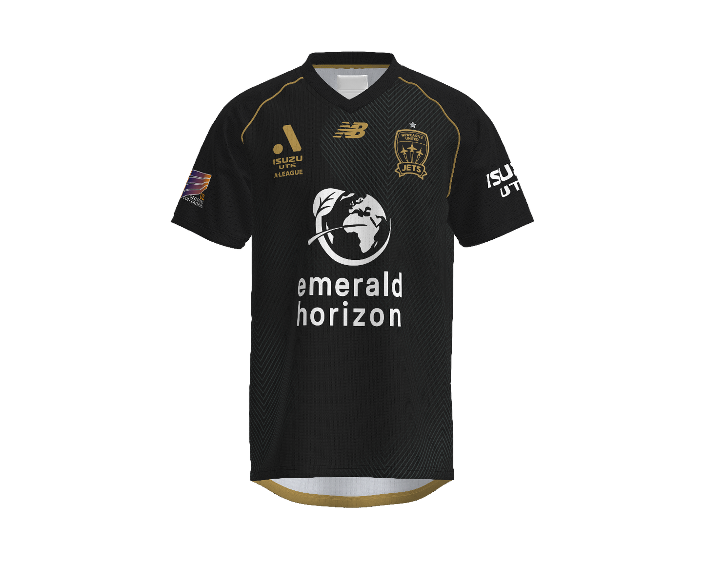 25/26 ALM Newcastle Jets Black GK Jersey - MENS